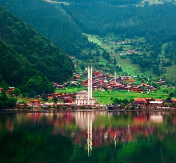 mountain scenery  and lake (uzung√∂l)